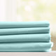 Egyptian Cotton Feel Coolest Soft, 4-Piece Sheet Deep Pockets, Aqua, Twin/Twin X