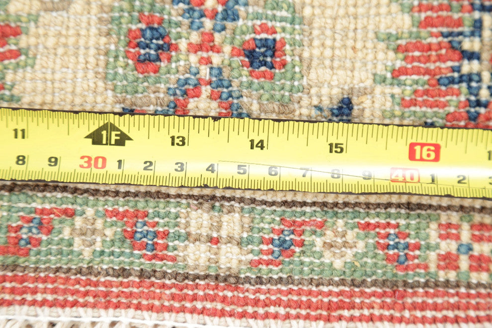 Hand Made Kazak Oriental Faded Traditional Pakistani Area Rug, Orange, 3x5