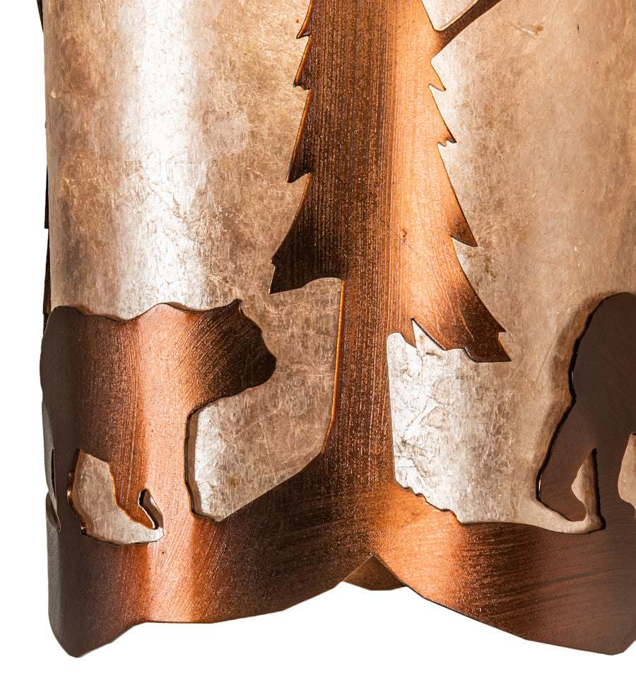 8 Wide Fulton Lone Bear Wall Sconce