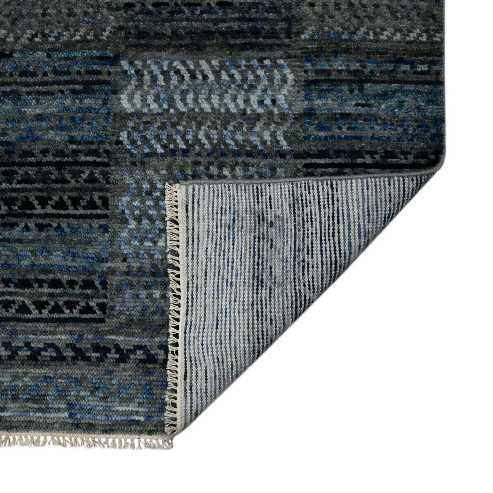 Legacy Barton Area Rug, Gray and Blue, 9' x 12', Geometric