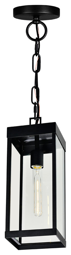 Windsor 1 Light Black Outdoor Ceiling Light