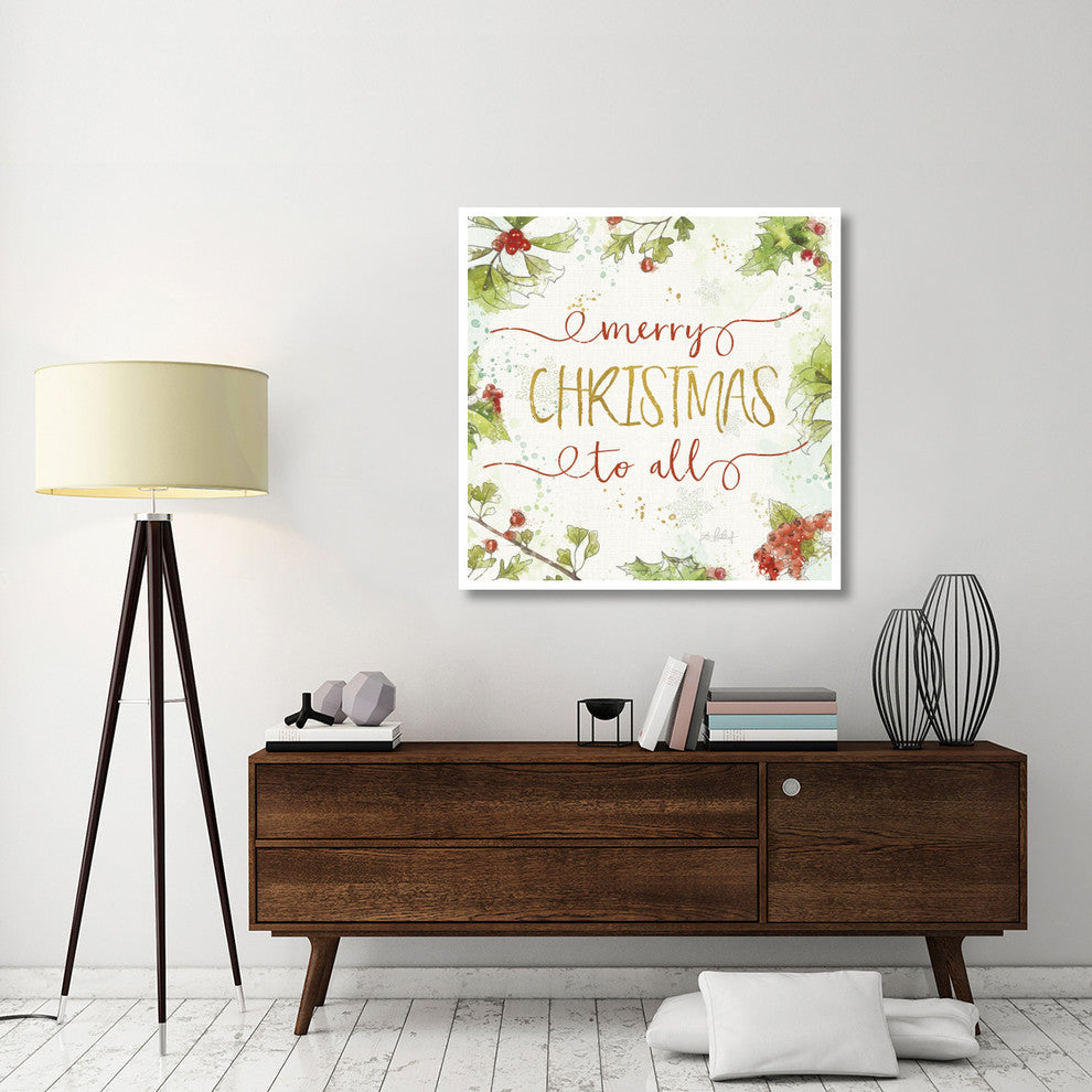 "Christmas Sentiments IV" Digital Paper Print by Katie Pertiet, 42"x42"