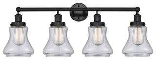 4-Light 33.5" Bath Vanity-Light Matte Black