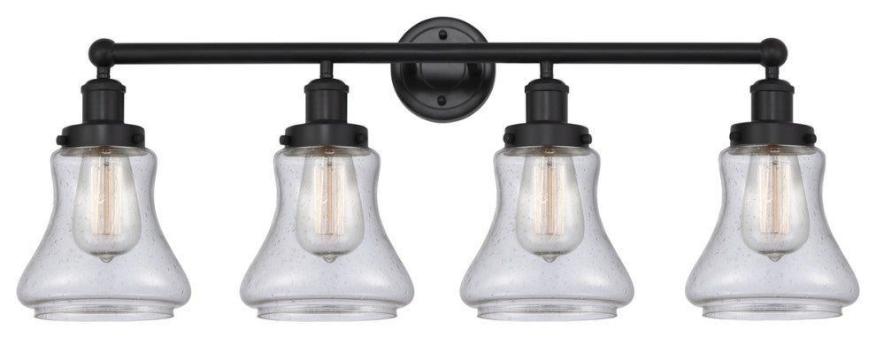 4-Light 33.5" Bath Vanity-Light Matte Black