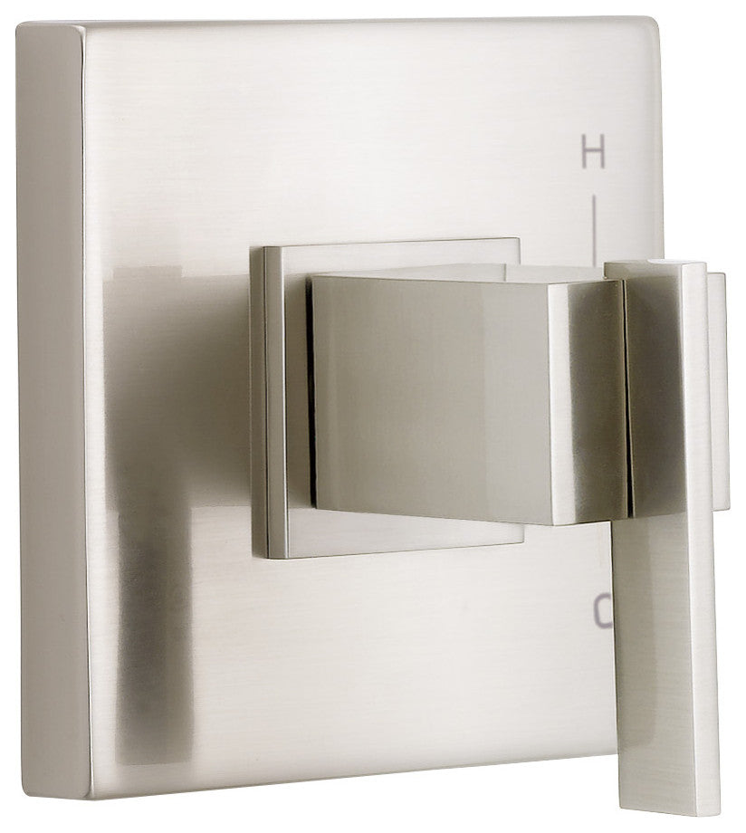 Sirius Single Handle Pressure Balance Trim Kit for Valve Only Brushed Nickel