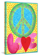 "Peace Love" by Nicola Joyner Painting Print Wrapped Canvas, 24x36