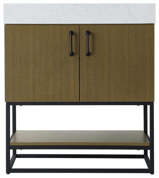 Home Living 30" Single Bathroom Vanity, Chestnut Brown