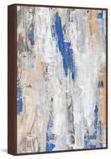 "In a Sea of Ivory" Floater Framed Painting Print, Canvas, 16"x24"