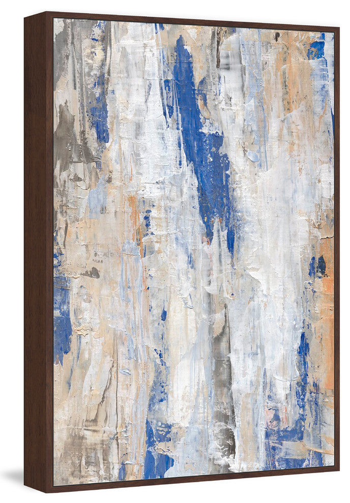 "In a Sea of Ivory" Floater Framed Painting Print, Canvas, 16"x24"