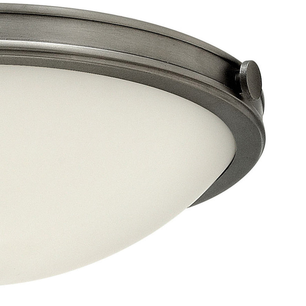 Hinkley Maxwell Medium Flush Mount, Antique Nickel