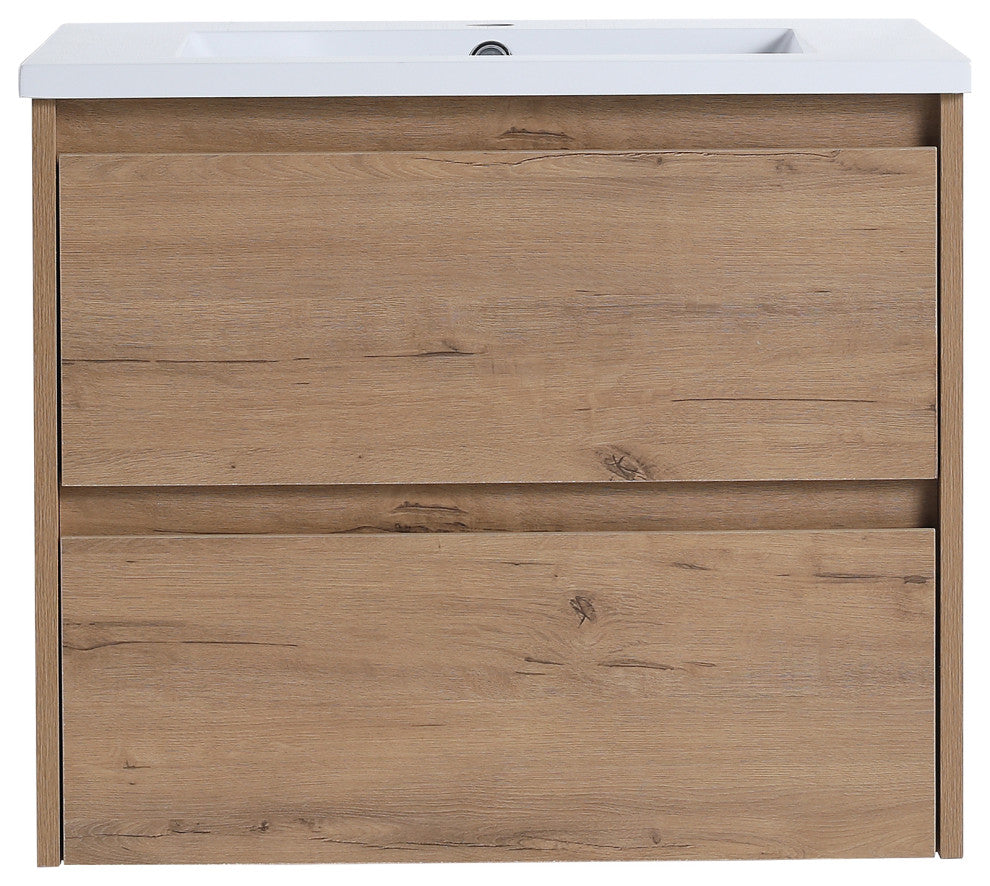 24 inch Plywood Wall Mounted Bathroom Vanity Set with Drawer