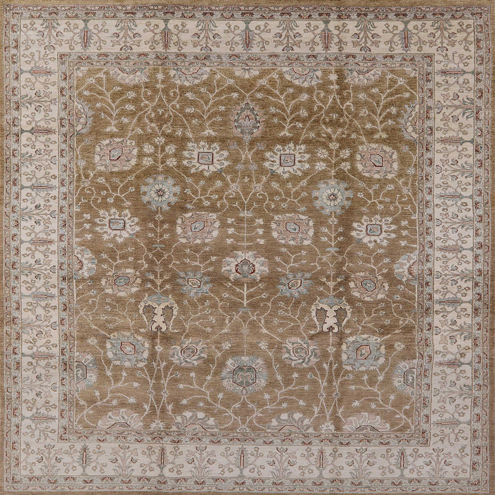 Ahgly Company Indoor Square Mid-Century Modern Area Rugs, 3' Square