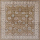 Ahgly Company Indoor Square Mid-Century Modern Area Rugs, 3' Square
