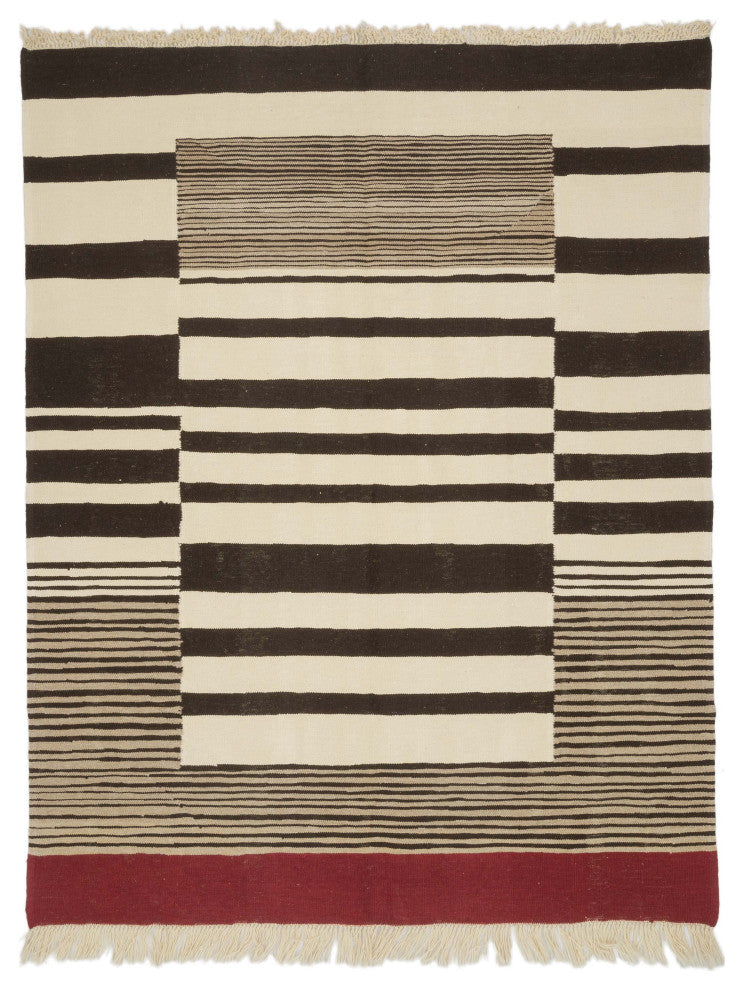 New Handwoven Turkish Kilim Rug 5' 11" x 7' 7", 71 in. x 91 in.