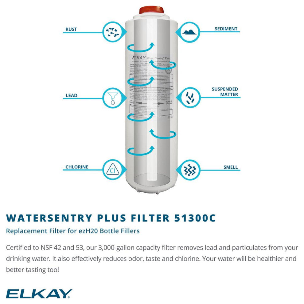 Elkay EZH2O Bottle Filling Station with ADA Cooler Hands Free Activation 8 GPH