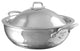 Mauviel M'Elite Splayed Saute Pan W/ Lid & Cast Stainless Steel Handles, 3.8-qt