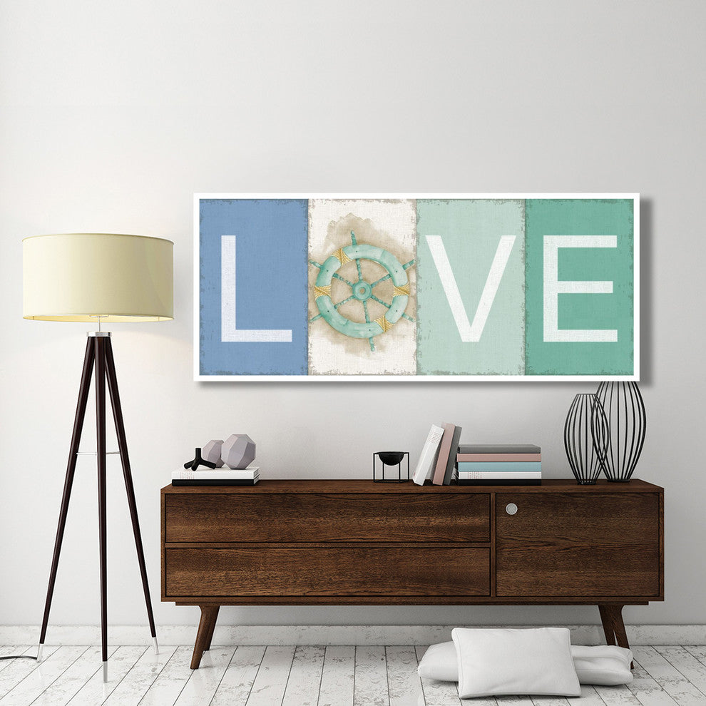 "New Horizons Love" Digital Paper Print by Elyse DeNeige, 77"x32"