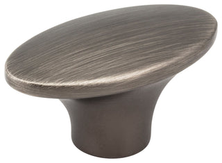 Jeffrey Alexander 650 Hudson 1-7/8" Tapered Oval Retro Modern - Brushed Pewter