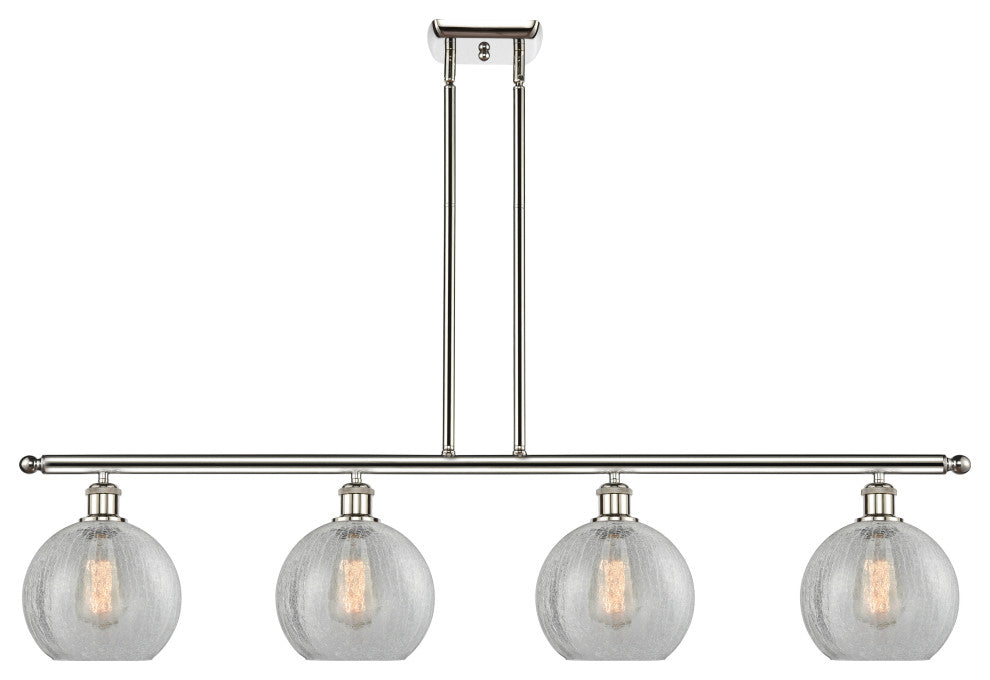 Innovations Lighting 516-4I-PN-G125-8 Athens 4 Light 48" Island Light