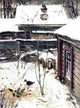 Alexei Kondratevich Savrasov A Yard Winter, 21"x28" Wall Decal