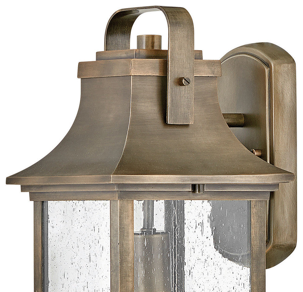 Hinkley Grant Medium Wall Mount Lantern, Burnished Bronze