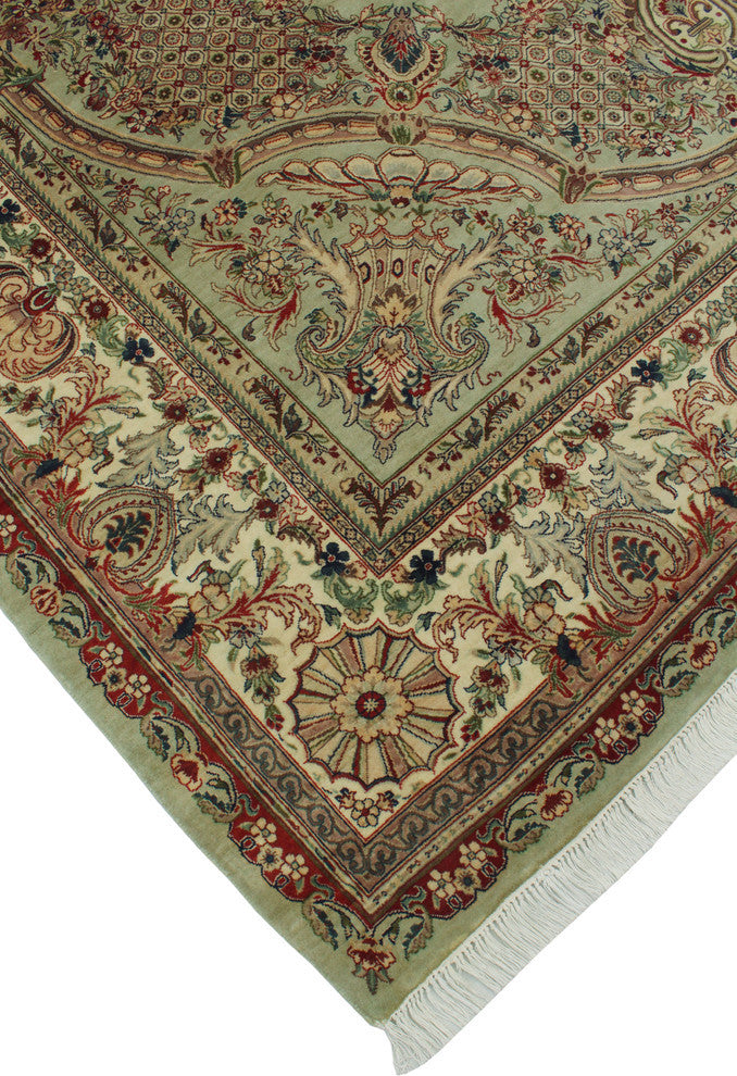 Pak-Persian Rachna Light Green Rug, 8'1x9'10