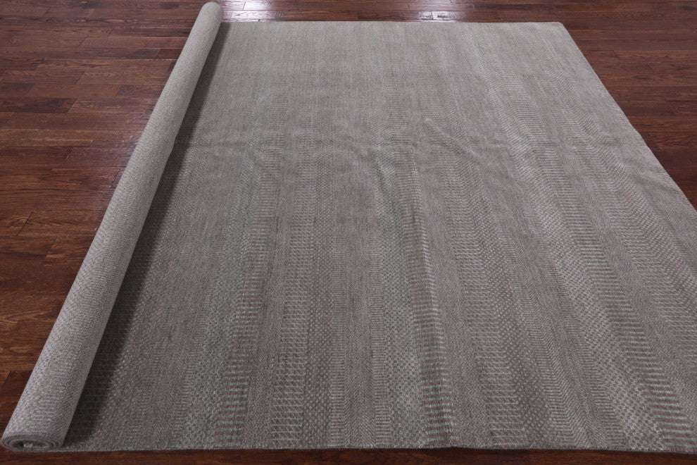 Gabbeh Savannah Grass Handmade Wool and Silk Rug 8' 2" X 10' 4" Q4541