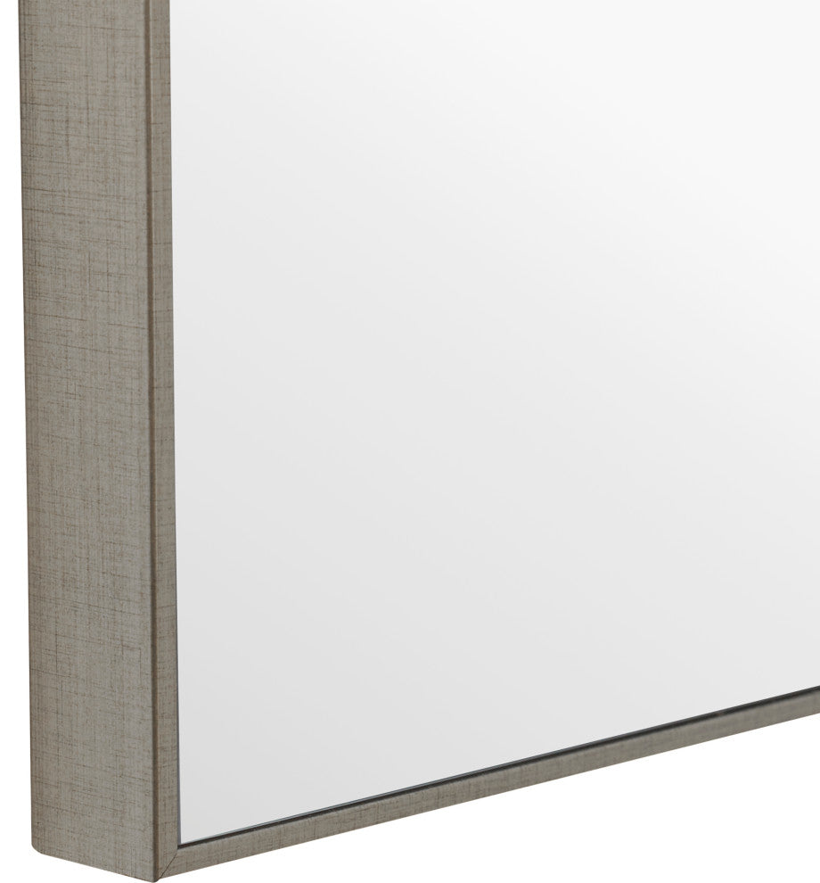 31" Industrial Gray Rectangle Mirror