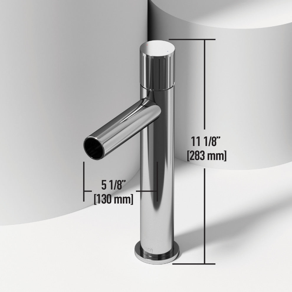 Tarragona 19"L x 14"W Concrete Vessel Sink and Ashford 11"H Faucet Set