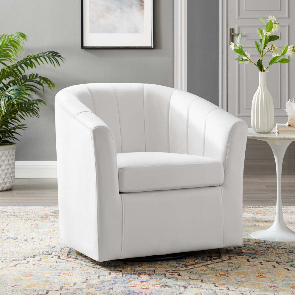 Armchair Accent Chair, Velvet, White, Modern, Living Lounge Hotel Hospitality