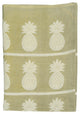Pineapple Tea Towel, Set of 4, 20"x30", Stone Natural
