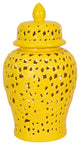 Pierced Yellow Temple Jar 24"