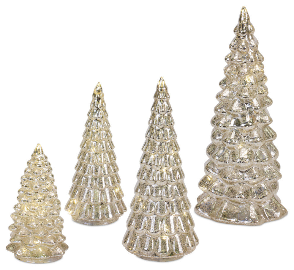 LED Tree Decor, 4-Piece Set