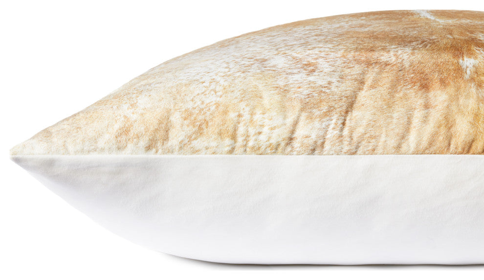 Loloi FP0002 Beige / White 36"W x 36"D x 6"H Pillow