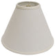 13" off White Deep Cone Linen Lampshade