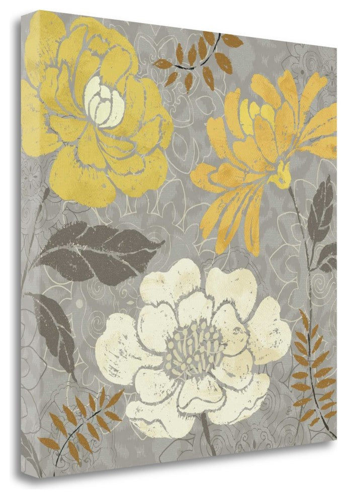 "Morning Tones Gold II" By Daphne Brissonnet, Giclee on Gallery Wrap Canvas