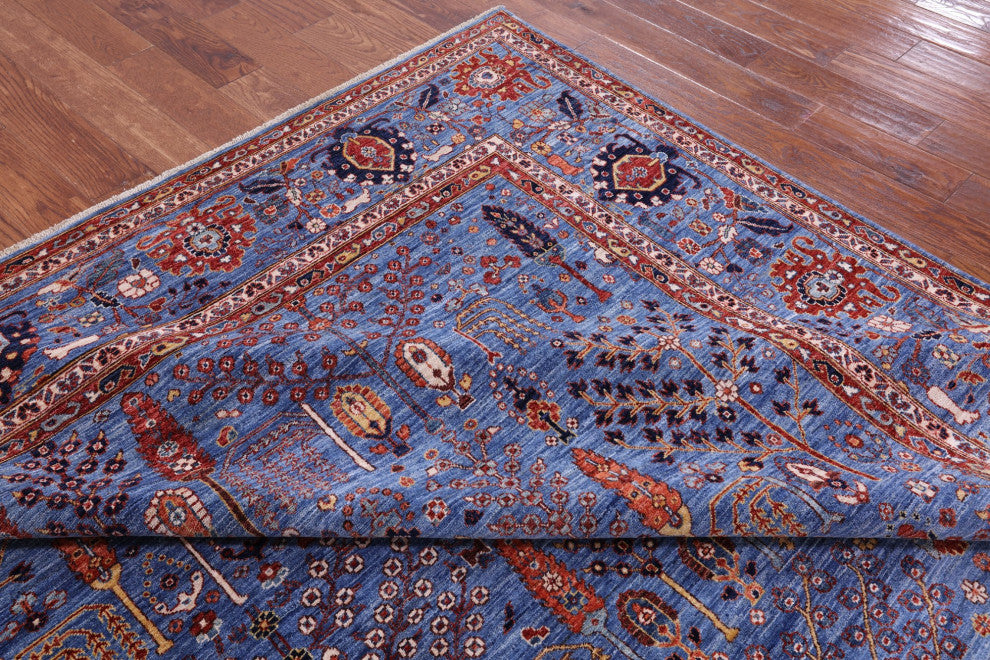 9' Square Persian Ziegler Handmade Rug - Q12888