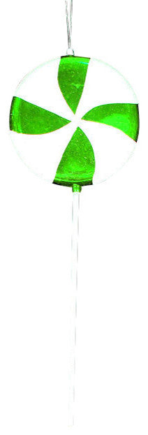 40" Huge Candy Fantasy Swirl Lollipop Christmas Ornament Decoration, Green