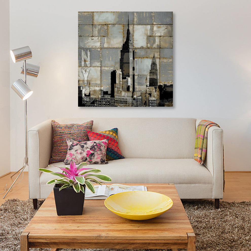 "NYC Industrial II" by Dylan Matthews, Canvas Print, 26"x26"