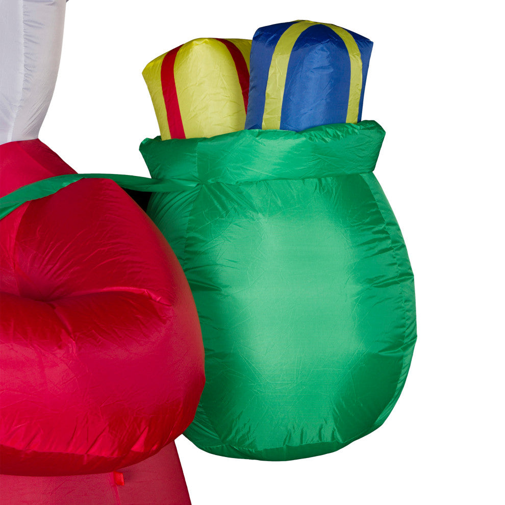 12' Lighted Inflatable Santa Decor