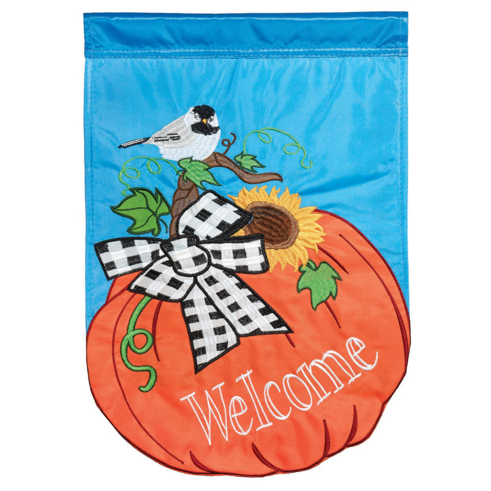 Chickadee Double Applique Flag