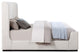 Oliver Boucle Fabric Upholstered Bed, Cream, Full