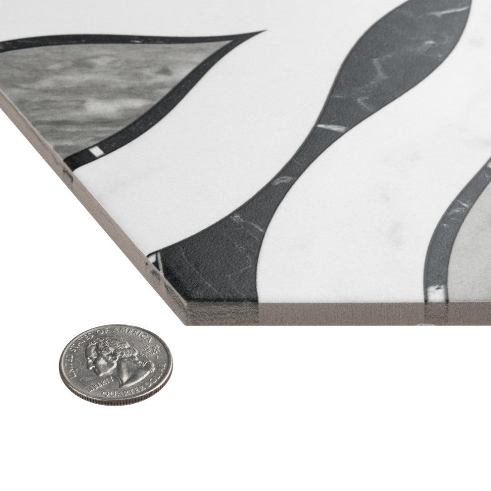 Marbilia Hex Elazig with Biotech Porcelain Floor and Wall Tile