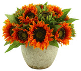 Sunflower Floral Arrangement in a Ceramic Pot