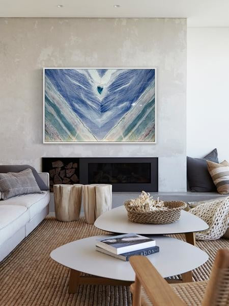 "Victim of Dreams" Floater Framed Painting Print on Canvas, 36"x24"