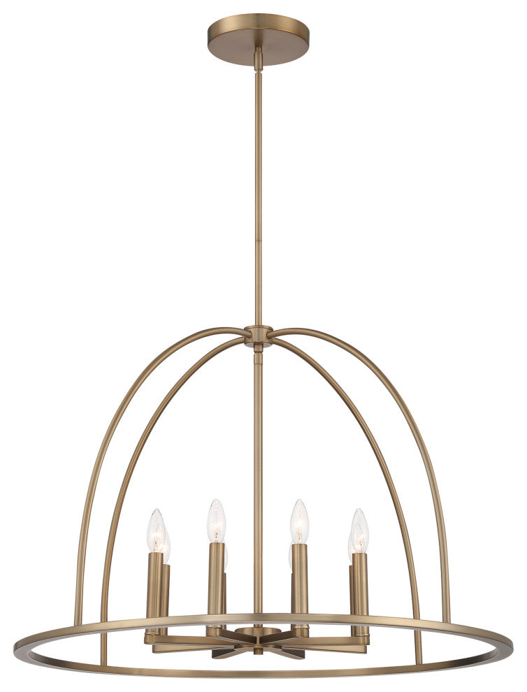 Abbott 8 Light Vibrant Gold Chandelier