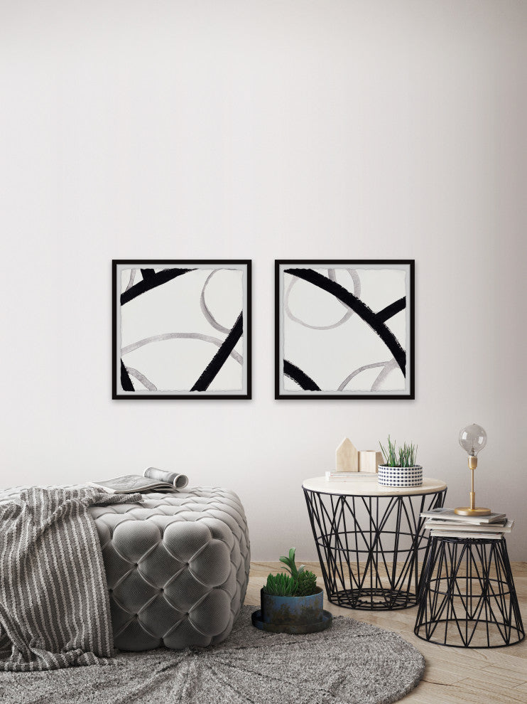 Busy Interstate Diptych, Set of 2, 18x18 Panels