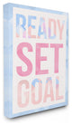 "READY SET GOAL" 30x40, XXL Stretched Canvas Wall Art