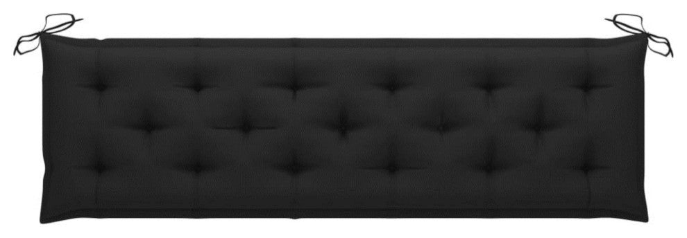 Vidaxl Garden Bench Cushion Black 70.9"x19.7"x2.8" Fabric