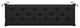 Vidaxl Garden Bench Cushion Black 70.9"x19.7"x2.8" Fabric